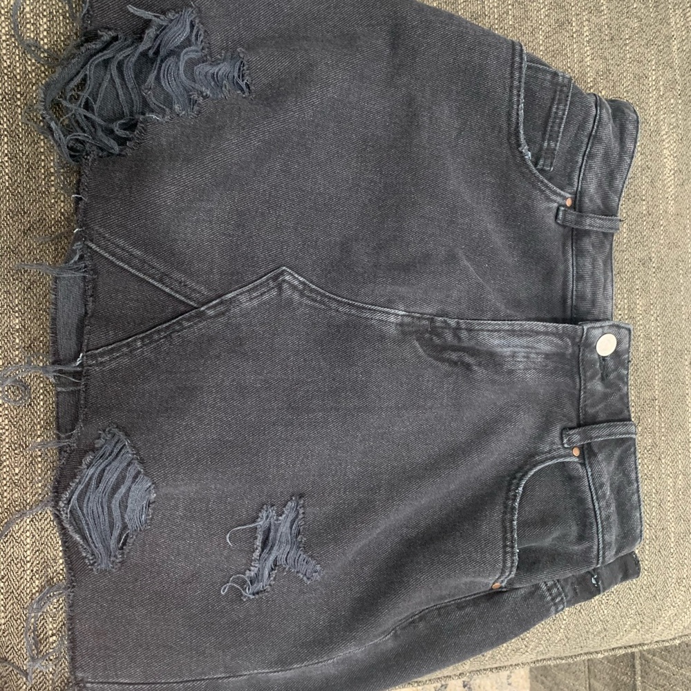 PAC SUN black jean skirt 28
